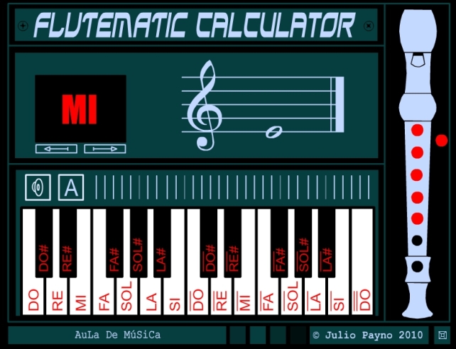 Flutematic calculator